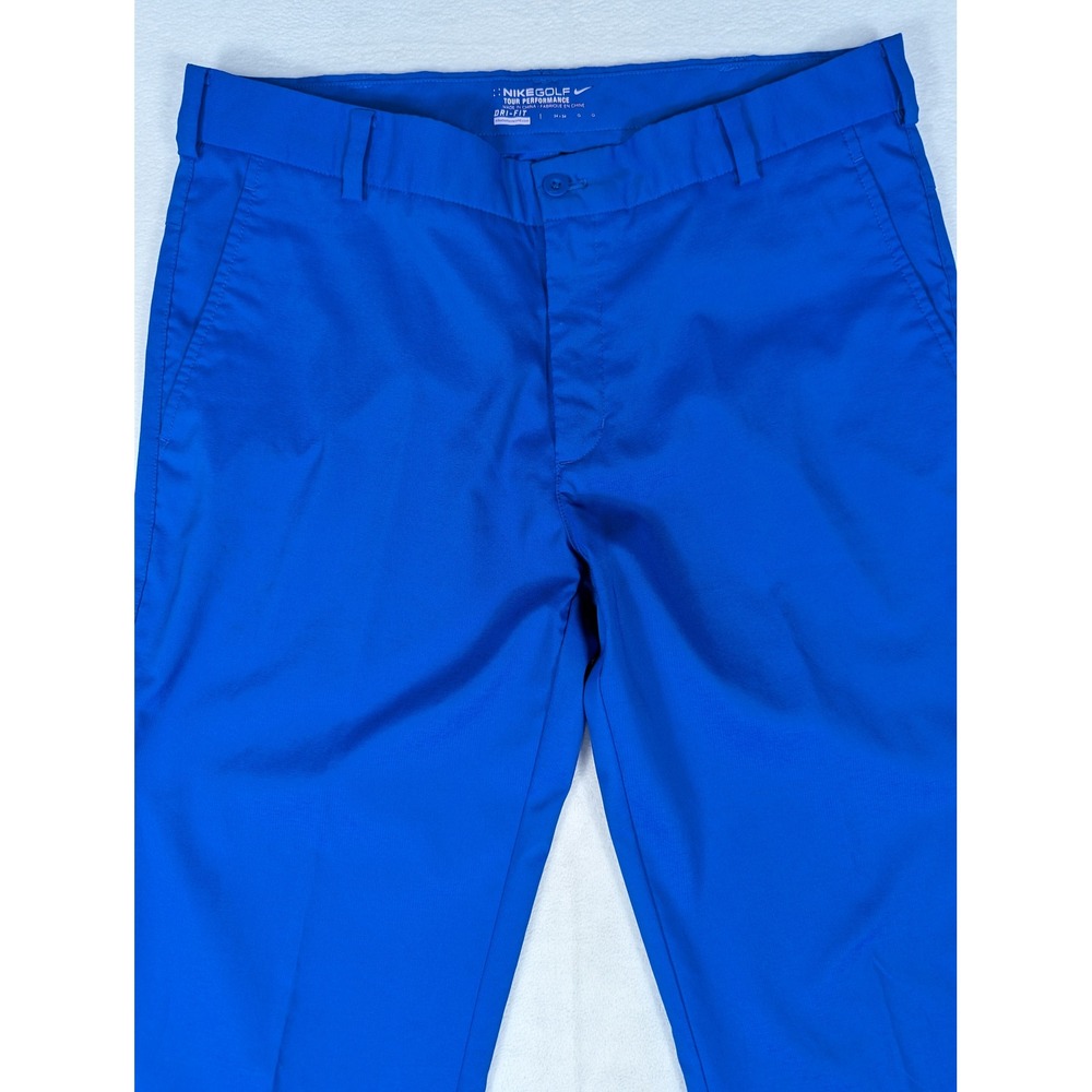 Nike Golf Tour Performance Dri-Fit Royal Blue Mens Golf Pants Size 34 - Picture 3 of 8